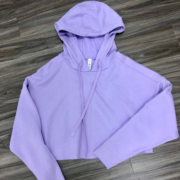 Alo Edge Cropped Hoodie - Picture 1 of 3